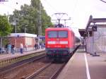 112 143-3 mit dem Schleswig-Holstein-Express in Richtung Hamburg Hbf.