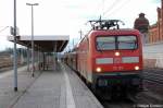 112 109 mit dem RE2 (RE 38173) nach Knigs Wusterhausen in Rathenow.