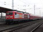 112 138 mit einem Regionalexpress nach Halle/Saale am 10.02.2011 in Stendal.