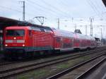 Am 12.03.2012 fuhr 112 131 die RE 20 von Halle->Magdeburg-> Stendal->Salzwedel nach Uelzen in Stendal zur Abfahrt bereit.