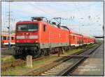 Am 30.04.06 fuhr 112 119 noch mit seinem Zug als RE4 von Falkenberg(Elster) in die Stadt der brandenburger Landesgartenschau, Rathenow.