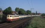 112 309 verlsst mit D772 Lneburg in Richtung Hamburg, 10.05.1988.