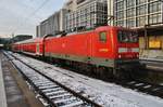 114 035-9 steht am 4.1.2019 mit dem RE22017 nach Tübingen Hauptbahnhof im Stuttgarter Hauptbahnhof.