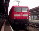 BR114 im Bahnhof Rostock 