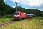 Am 06.08.2022 kam die WFL mit einem Sonderzug, geschoben/gezogen von 112 035 (114 035), von Potsdam zum Ostseebad Binz gefahren.
