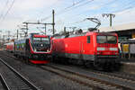 187 420-5 und 114 018 am 13. Februar 2024 in Fulda