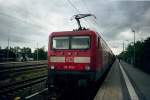 Im Oktober 2007 fotografierte ich im Berliner Vorort Teltow die 114 015 als Diese mit einem Regionalexpress nach Ludwigsfelde im dortigen Bahnof hielt.