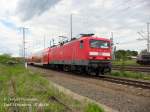 Ein Zug der RE5 Rostock Hbf - Lutherst.