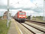 114 004 mit Regionalexpress der RE 5 Stralsund/Rostock-Elsterwerda im Bahnhof Doberlug-Kirchhain (02.09.2012)