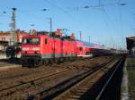 Am 30.12.2013 kam 114 039 mit dem RE 20 aus Richtung Halle/Saale nach Stendal und fuhr weiter nach Uelzen.