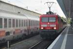 MÜNSTER, 31.08.2014, 114 021 auf Dienstfahrt durch Münster Hbf