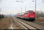 Nachschuss auf 115 114-1 DB mit Zuglok 115 509-2  80 Jahre Auto im Zug  als PbZ 2487 von Leipzig Hbf nach Gutleuthof, der den Bahnhof Angersdorf auf der Bahnstrecke Halle–Hann.