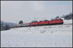 Ein PbZ auf dem Weg nach Mnchen. Aufgenommen am 09.Januar 2009 bei Urspring.