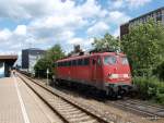 115 350-1 steht am 30.07.09 kalt in Neumnster und wird am Nachmittag den Pbz 1955 nach Hamburg-Eidelstedt bringen.