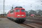 Neben einer  Kastenzehner  stand auch 115 307-1 von DB Autozug am 27.3.2010 im Karlsruher Hbf abgestellt.