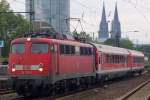 Der PbZ 1970 von Frankfurt am Main Hbf nach Dortmund Bbf kam am 04.08.2010 durch Kln Messe/Deutz.