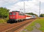 Am 16.Juli 2011 war 115 114 in Teschenhagen (auf Rgen) mit einem EC Ostseebad Binz->Brno auf dem Weg nach Stralsund. In Stralsund Hbf fand ein Lok und Fahrtrichtungswechsel statt.