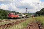 115 278-4 mit dem IC 185 (Stuttgart Hbf - Zrich HB) bei Horb am 10.08.13