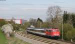 115 448-3 mit dem IC 185 (Stuttgart Hbf-Zürich HB) bei Rottweil 10.4.14