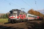 Die  Rennwagen  Lok wieder einmal im Pbz Einsatz. Am 21.10.2014 kam 115509 mit dem Pbz 2491 nach Münster um 11.57 Uhr durch Hasbergen.