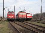 Aufgenommen im Februar 2009 im Bereich Berlin Lichtenberg W5(stillgelegt) stellt die Fa. Schenker ihre Gterzuglokomotiven ab