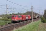 139 262-0 mit einem gemischten Gterzug in Magdeburg Diesdorf.