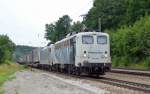 139 260 zog am 06.07.12 eine Schwester der BR 185 sowie einen KLV-Zug durch Aling Richtung Mnchen.