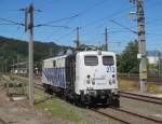 139 213-3 von Lokomotion steht am 02. August 2013 in Kufstein abgestellt.