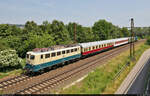 140 423-5 unternahm am 14.6.2021 eine Reise nach Potsdam, um einen Eilzugwagen der Bauart  B4ye  (50 80 28-43 270-7 | 73633 Nür) abzuholen.