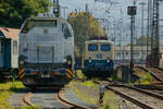 4185 114-0 NEXRAIL & 140 423-5 DB in Koblenz Lützel, September 2024.