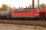 140 379 mit Tankzug im Bhf Lichtenfels 12.04.2008