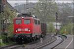 140 774 durchfhrt mit einem Leerzug am Haken den Bahnhof Plettenberg Richtung Norden.