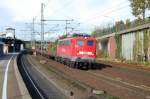 140 627 mit Containertragwagen am 17.10.2008 in Hamburg-Harburg