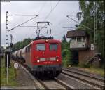 140 013 mit KeWa Richtung Gladbach bei der Durchfahrt von Erkelenz 23.7.2009