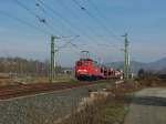 Alte Dame im besten Licht: 140 261-9 mit gem. Gz in Fahrtrichtung Sden. Aufgenommen am 02.03.2011 an der Nordeinfahrt nach Eschwege.