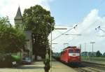 140 840 mit Gterzug Richtung Magdeburg am 19.07.1995 in Knigslutter