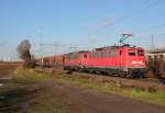 140 850-9 & 140 811-1 in Porz Wahn am 20.12.2013