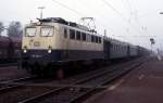 140403 mit amerikanischem Militärzug am 4.9.1987 um 8.23 Uhr in Hasbergen in Richtung Osnabrück.