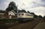 140714 passiert am 7.9.1987 um 15.30 Uhr solo das damals noch intakte Bahnhofsgebäude in Ibbenbüren Laggenbeck.