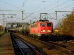 Am 27.11.2014 kam die 140 218-9 von der DB aus Richtung Braunschweig nach Niederndodeleben und fuhr weiter in Richtung Magdeburg . 