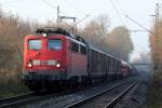 140 681-8 auf der Hamm-Osterfelder Strecke in Recklinghausen-Suderwich 29.11.2014