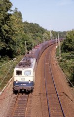 140289 war am 20.09.1989 um 14.53 Uhr mit einem Leerwagenpark am Ortsrand von Hasbergen auf der Rollbahn in Richtung Münster unterwegs.