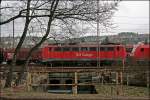 140 169 steht ebenfalls am Morgen des 24.03.2008 in Kreuztal und wartet auf neue Aufgaben.