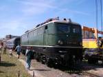 E 40 128 des DB-Museum Koblenz-Ltzel zugast auf dem Sommerfest 2007 in Halle/Saale.