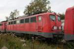 Die 140 379-9 stand am 23.10.2010 in Opladen vor dem Gelnde des Benders, um den Weg in den Lokhimmel anzutreten.