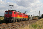 140 070 & 140 003 bei Menden(Rhld) am 21.07.2017