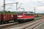 Triangula 140 855-8 am 12.05.2023 beim umsetzen in Saalfeld (S).