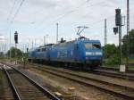 Am 17.05.2014 standen 140 038 und 253 014 in Stendal abgestellt.Und da stellte sich die 145 030 dazu.