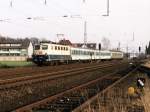 141 296-4 mit RB Hannover-Rheine bei Bruchmhlen am 05-02-2000. Bild und scan: Date Jan de Vries. 