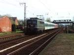 141 201-4 mit RE 65 Emsland Express 24124 Mnster-Emden auf Bahnhof Salzbergen am 21-04-2000. Bild und scan: Date Jan de Vries.